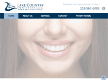 Tablet Screenshot of lakecountrydentistry.com